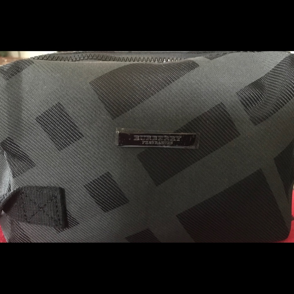 Black Burberry Make-up/ Fragrance tote